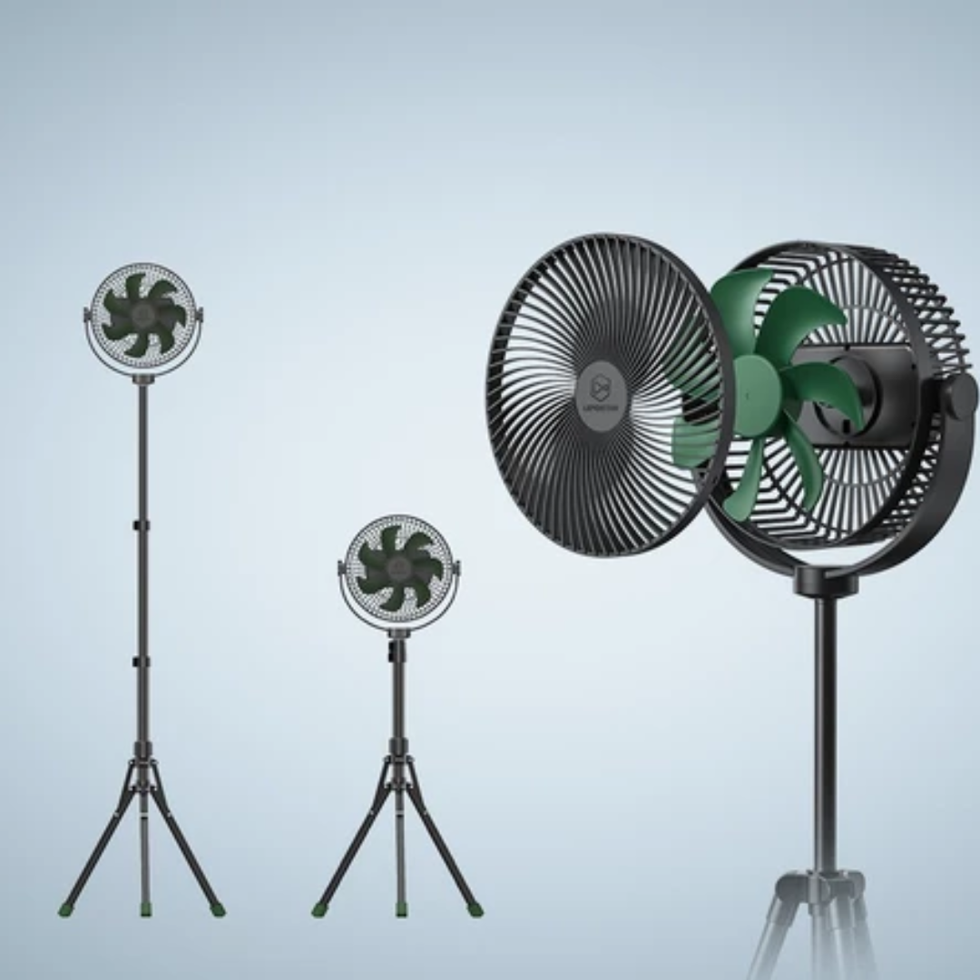 LEMOISTAR 8inch Camping Stand Fan with tripod FT7L - Black