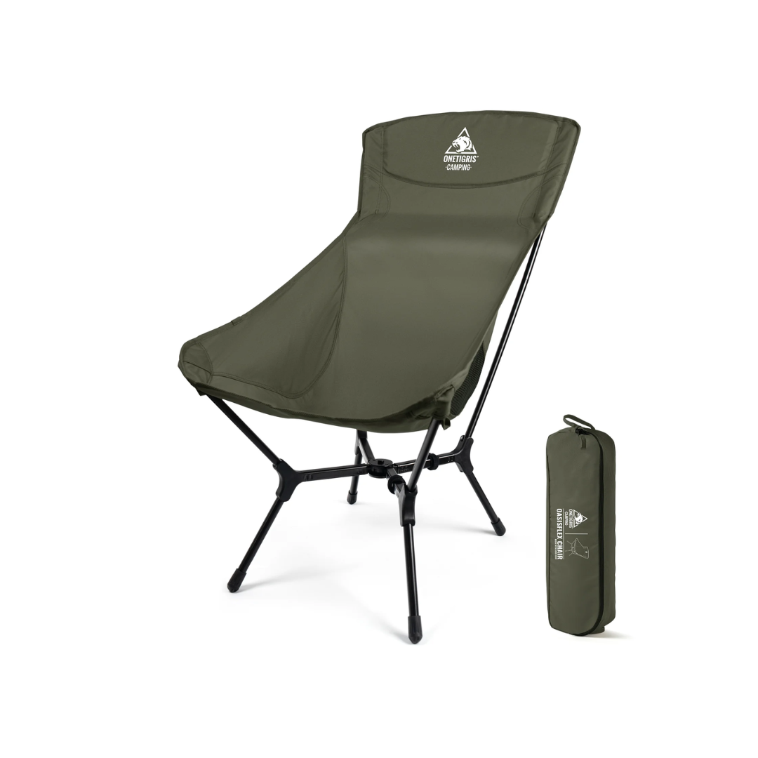 OneTigris Oasisflex High Back Camping Chair - Coyote Brown