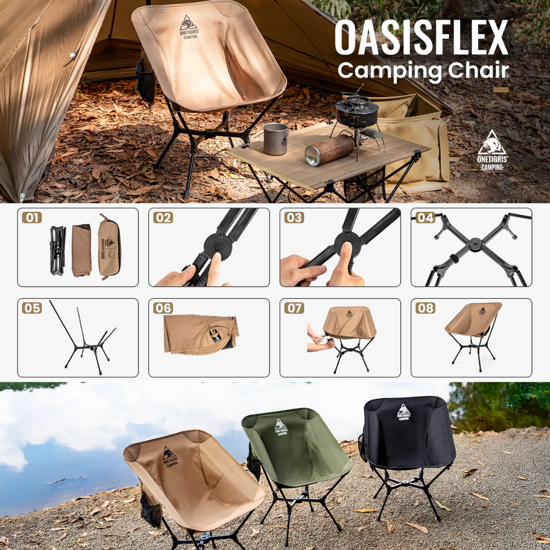 OneTigris Oasisflex Camping Chair - Ranger Green