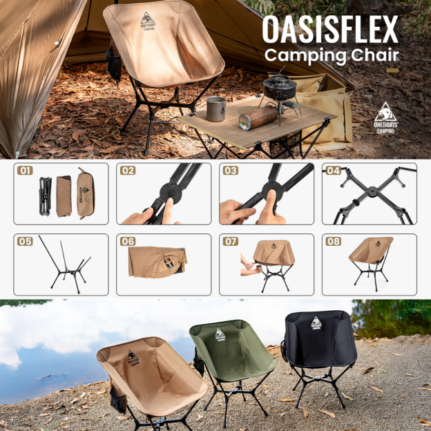 OneTigris Oasisflex Camping Chair - Ranger Green