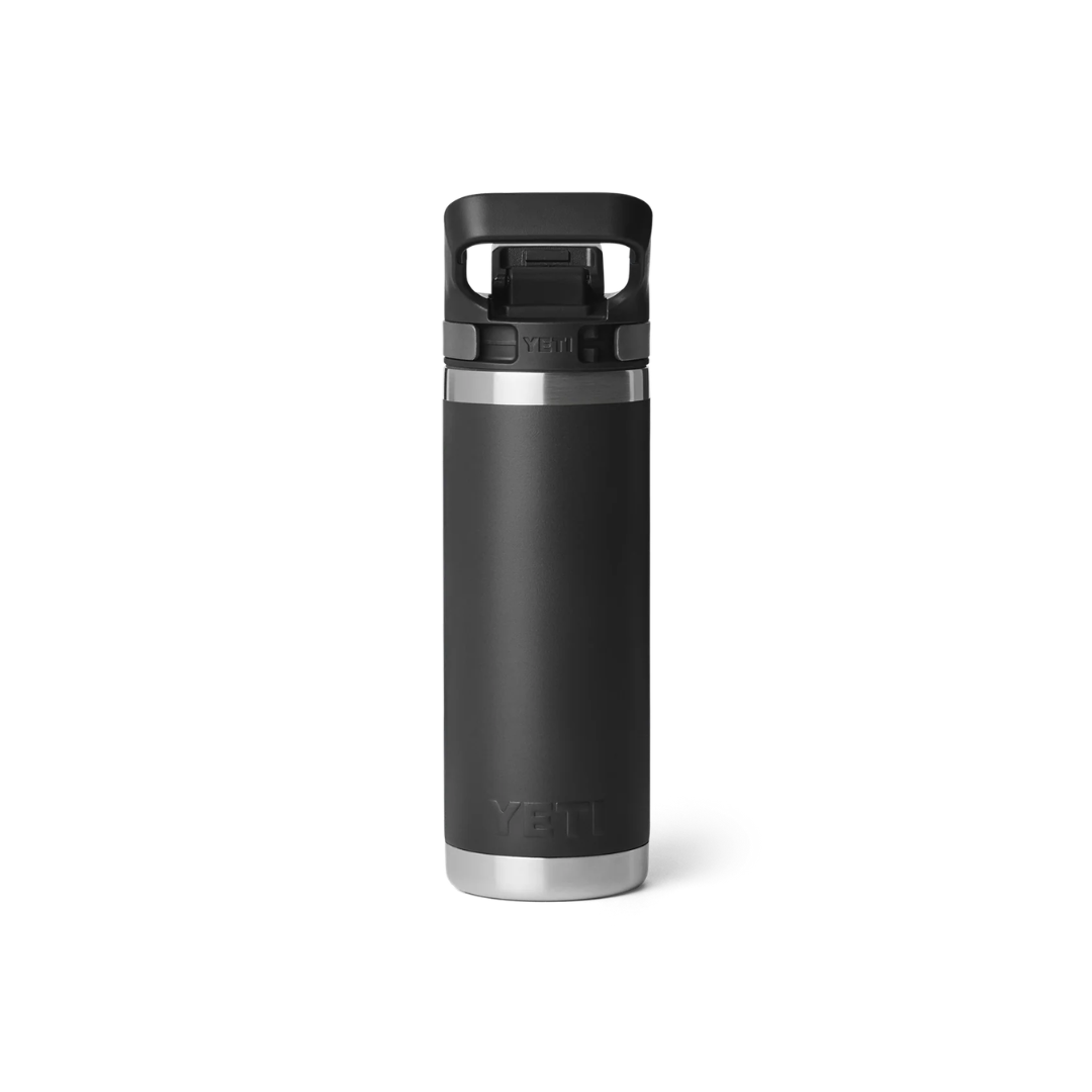 YETI Rambler 18 oz Water Bottle with Color-Matched Flip Chug Cap - Black