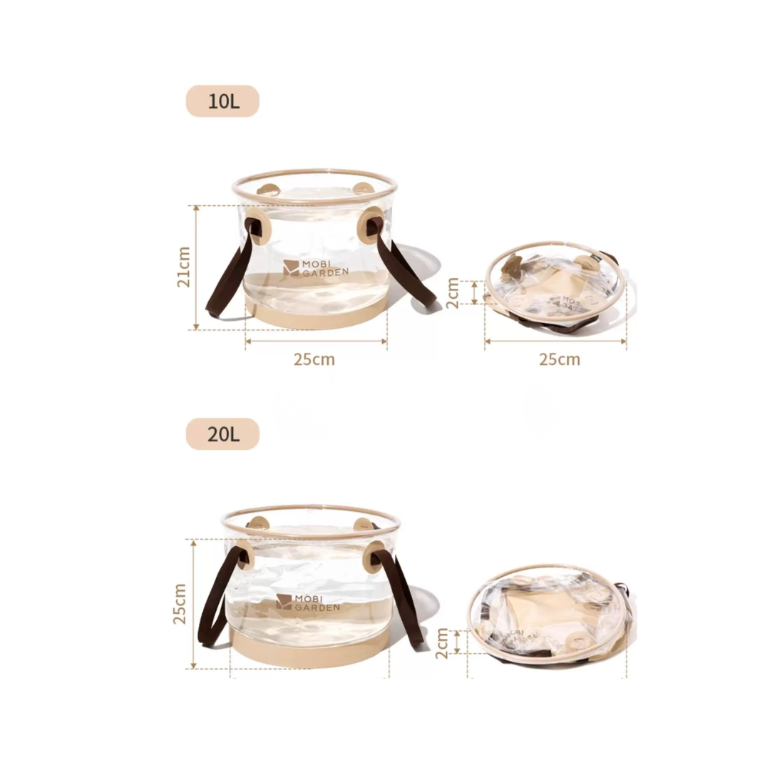 Mobi Garden Semitransparent Foldable Bucket