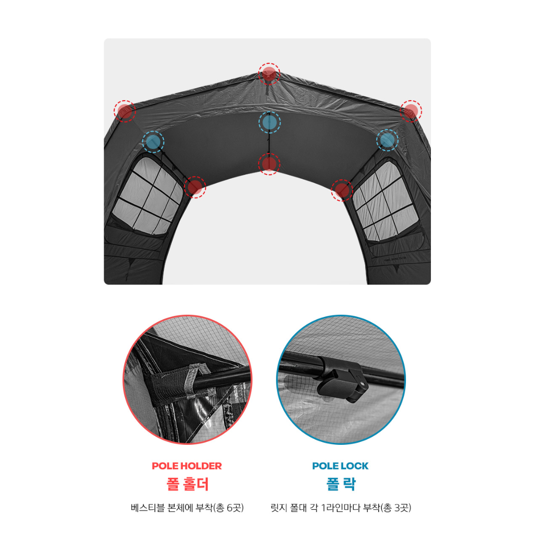 KZM T-250 Vestibution (For T-250 Air Shelter)