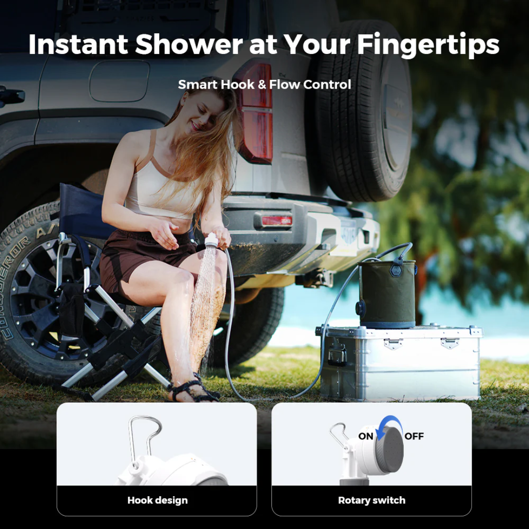 Flextail Tiny Shower - Portable & High-Pressure Waterfall Flow
