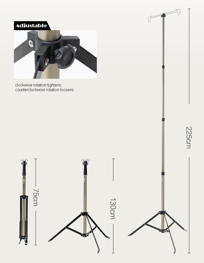 Mobi Garden Feng Xue Aluminum Retractable Light Stand-Goritta Works Sdn. Bhd. 202501017603 (1619017-X)