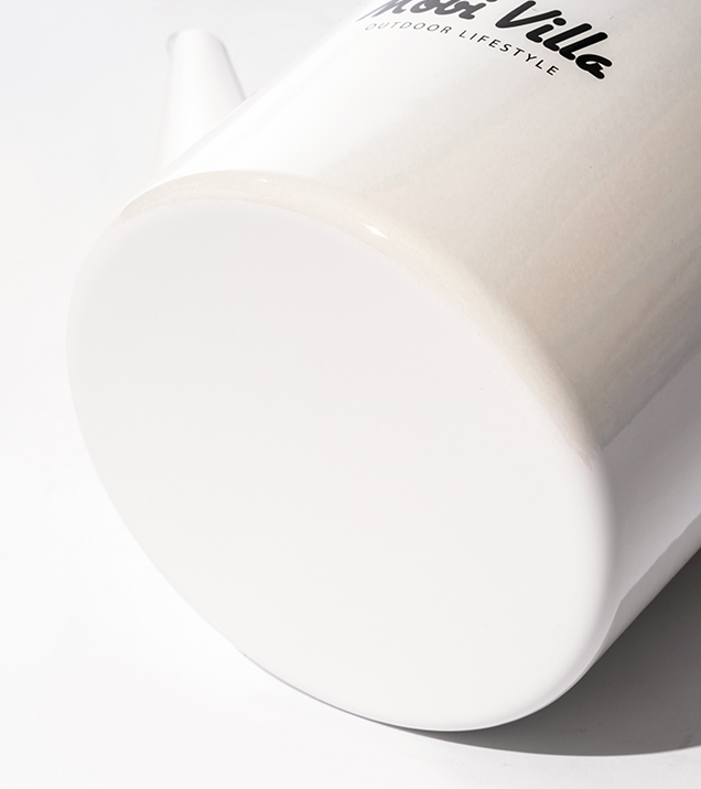 Mobi Garden HY Enamel Kettle 2L -  White