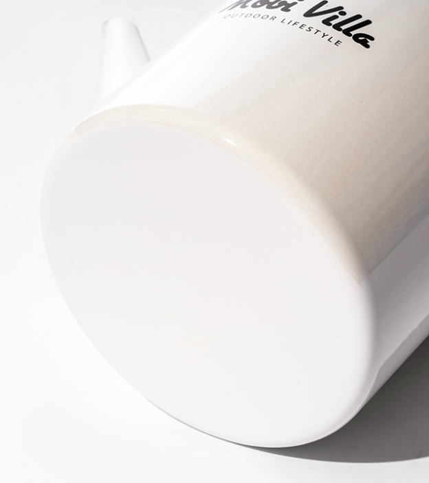 Mobi Garden HY Enamel Kettle 2L -  White