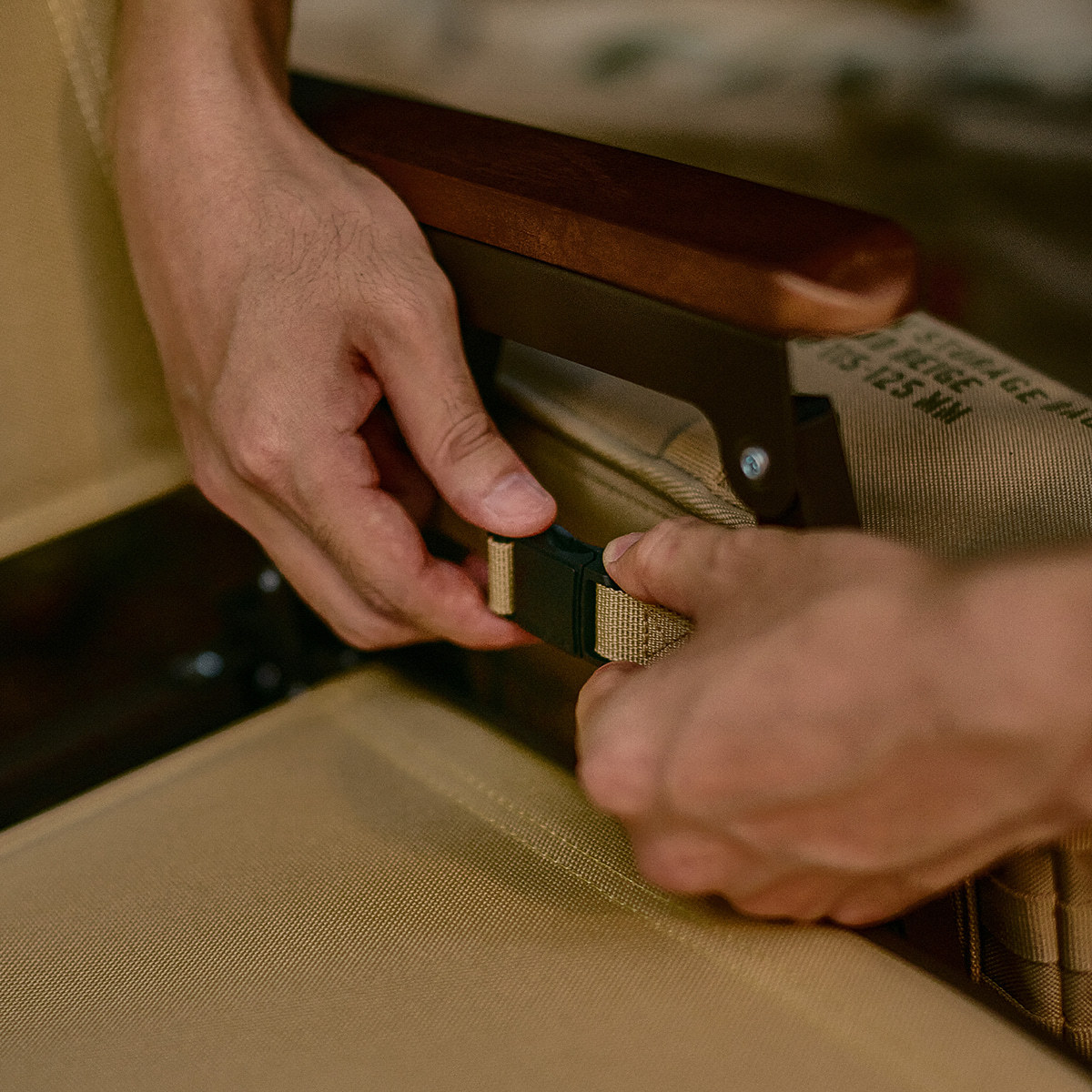 Cargo Container Side Storage Bag - Beige