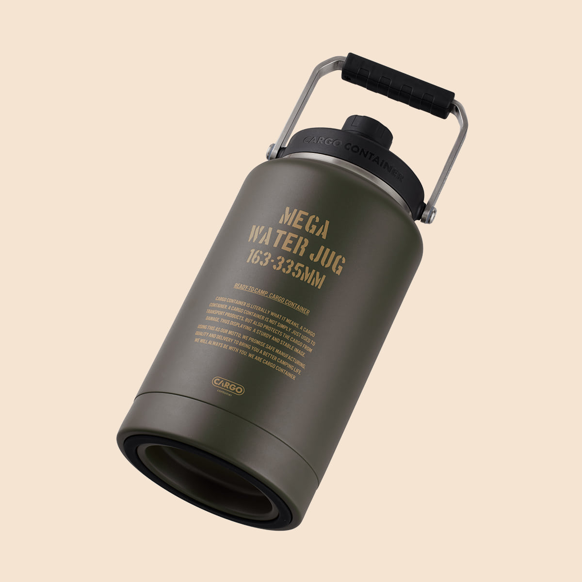 Cargo Container Mega Water Jug 3.8L - Beige