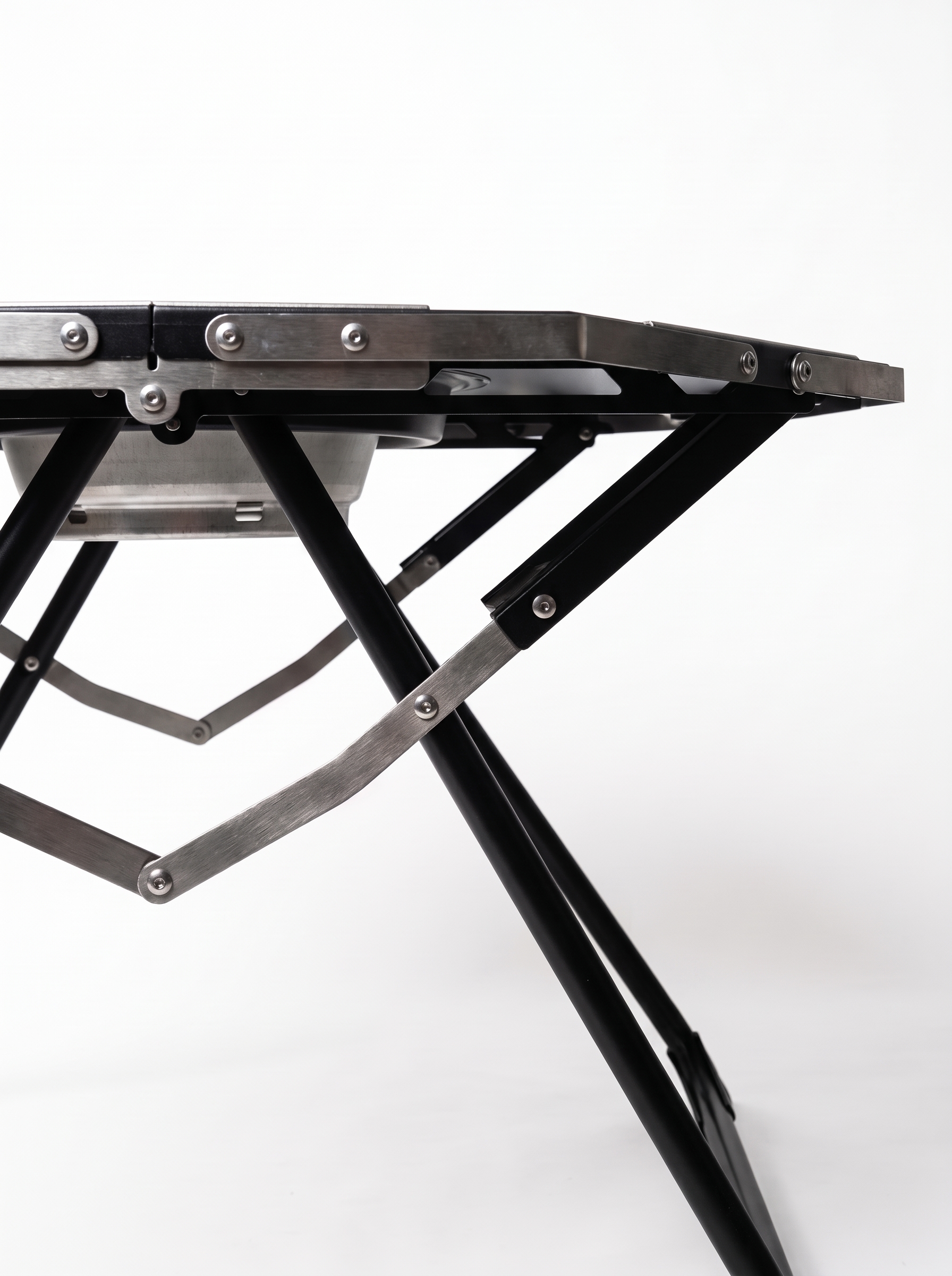Goritta Works Octagon Fire-Pit BBQ Table - Black