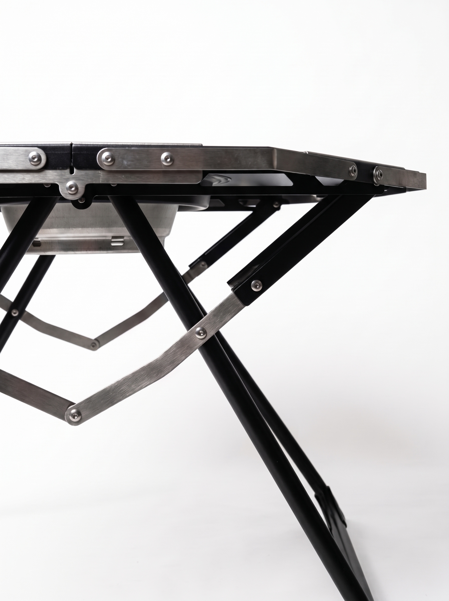 Goritta Works Octagon Fire-Pit BBQ Table - Black