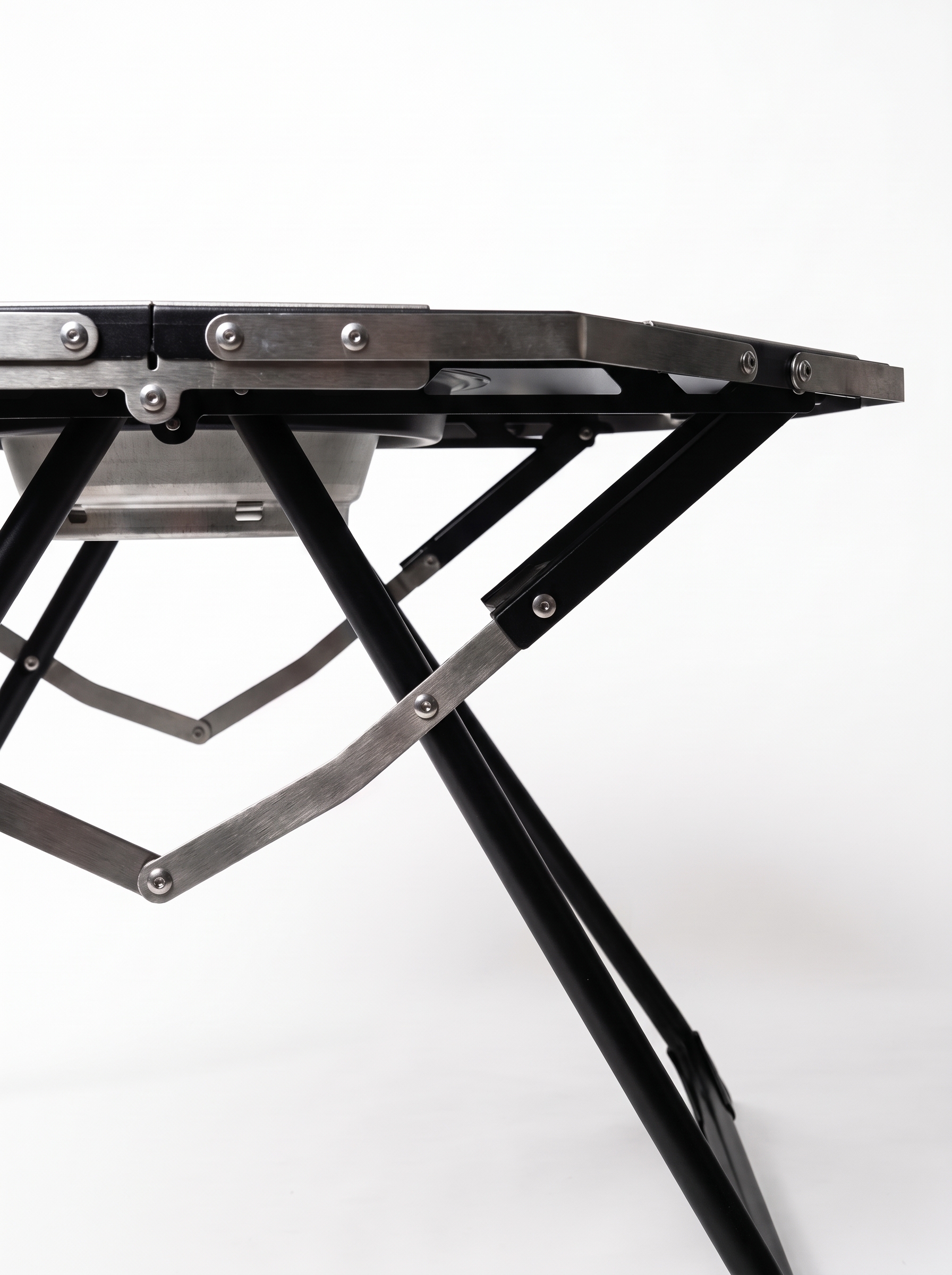 Goritta Works Octagon Fire-Pit BBQ Table - Black