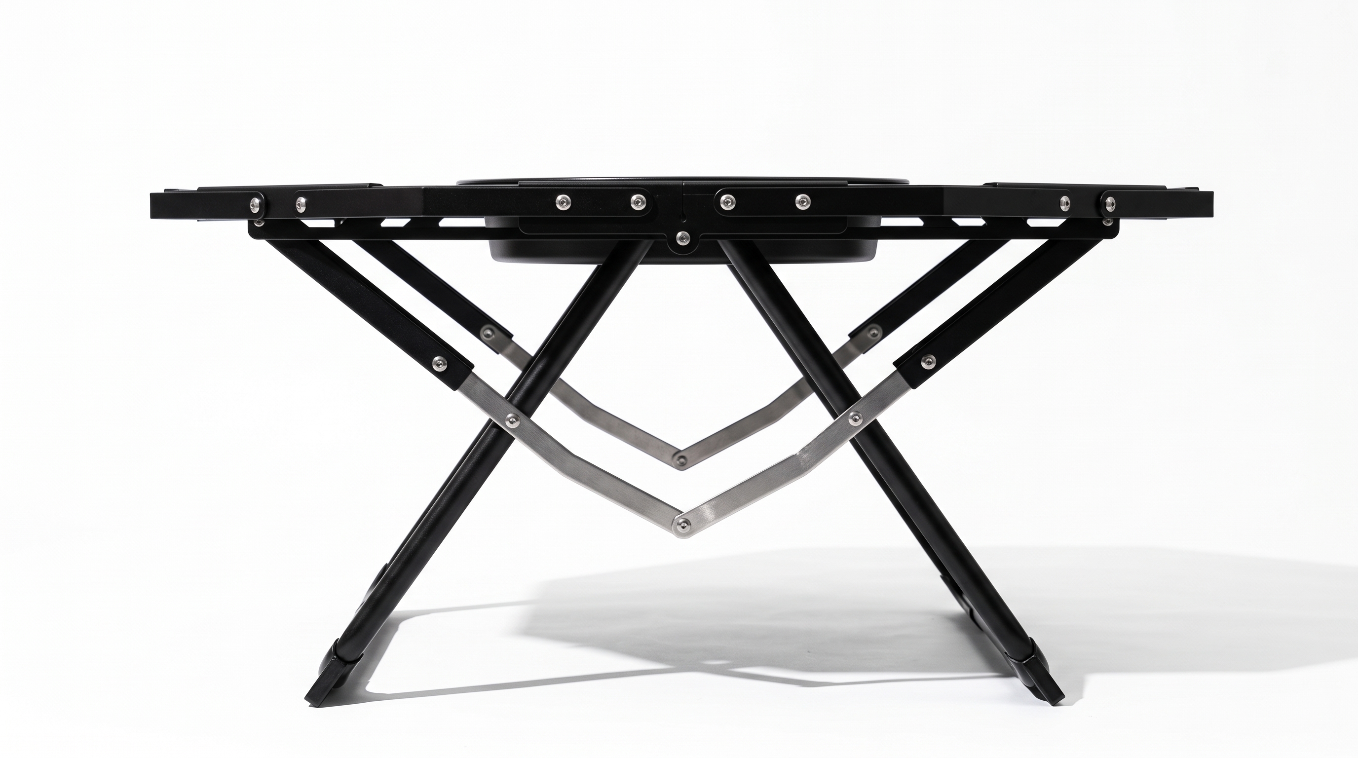 Goritta Works Octagon Fire-Pit BBQ Table - Black