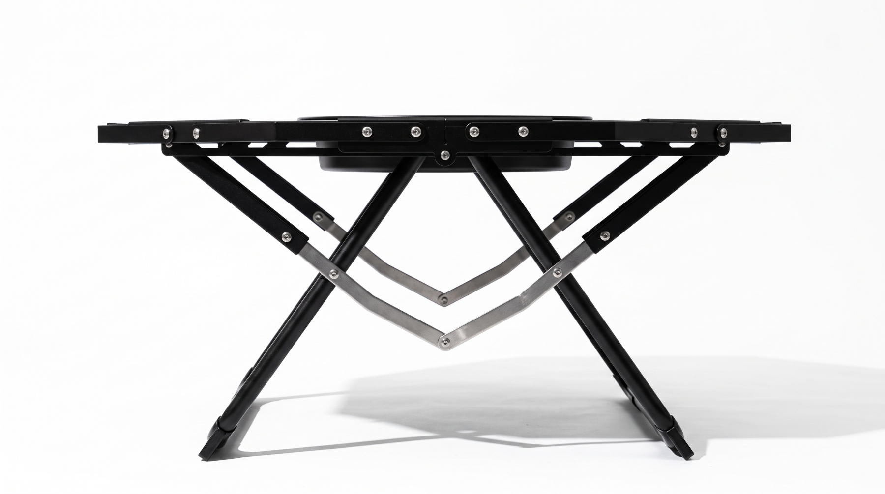 Goritta Works Octagon Fire-Pit BBQ Table - Black