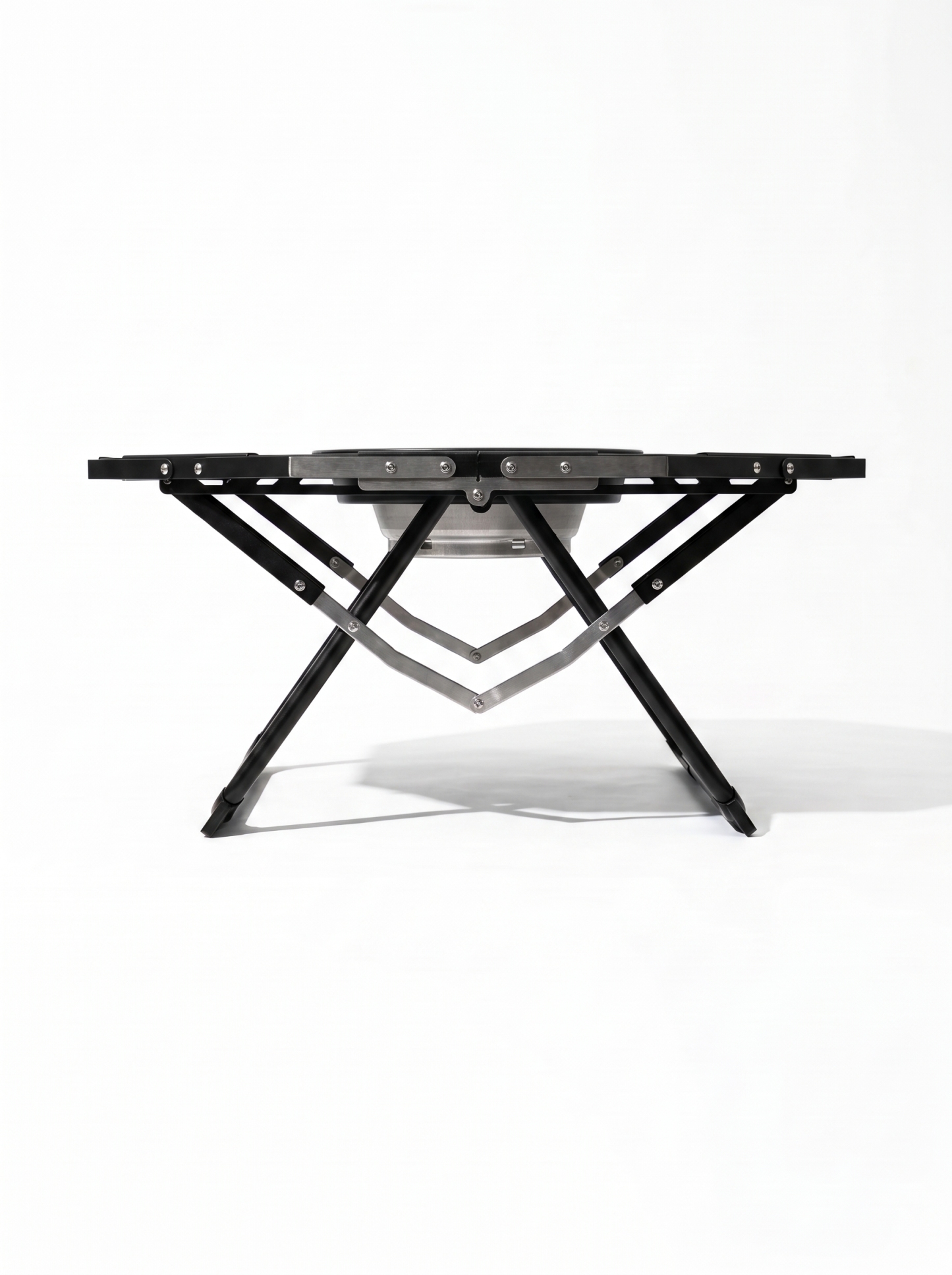 Goritta Works Octagon Fire-Pit BBQ Table - Black