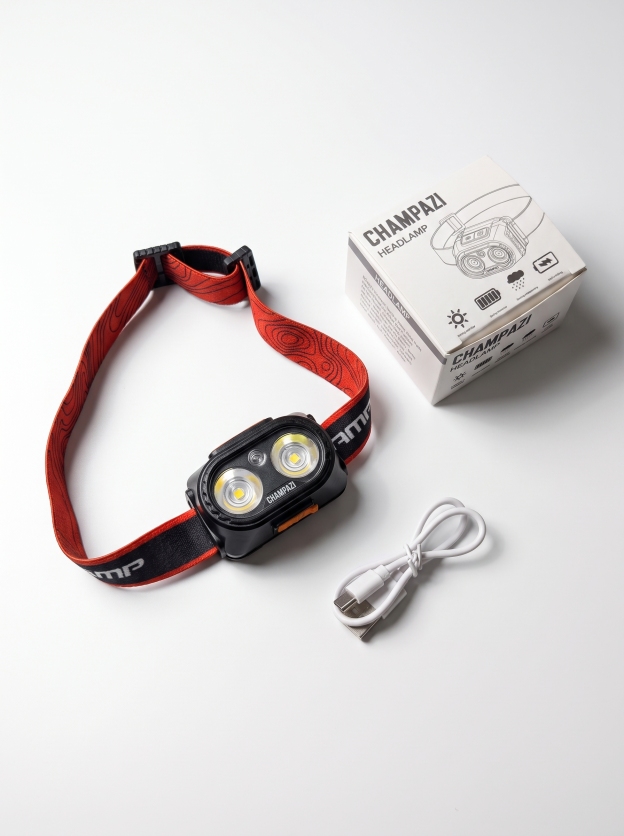 Champazi Rechargeable Sensor Headlamp - 200LM 