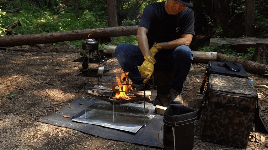 ZEN Camps Adjustable Fire Tongs - Black-Goritta Works Sdn. Bhd. 202501017603 (1619017-X)