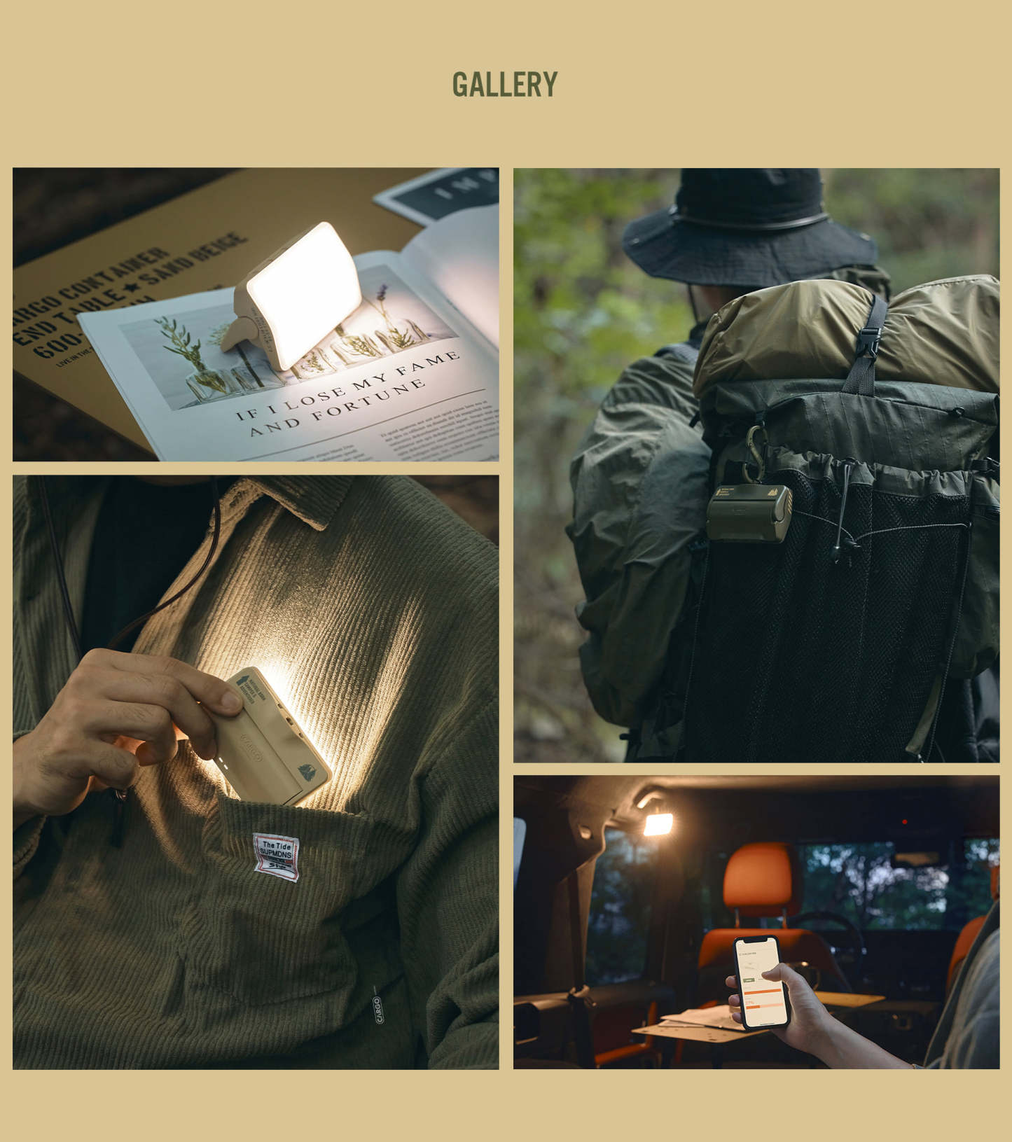 Cargo Container Slim Light Mini - Beige