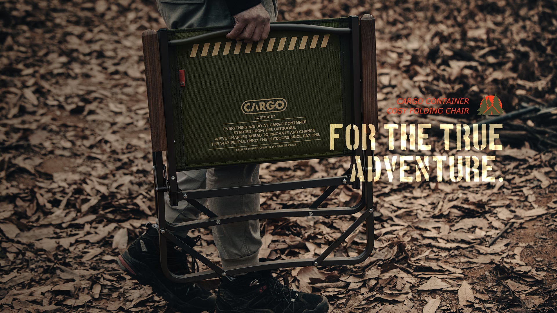 Cargo Container Cosy Folding Chair - Khaki