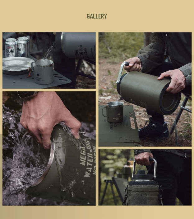 Cargo Container Mega Water Jug 3.8L - Beige