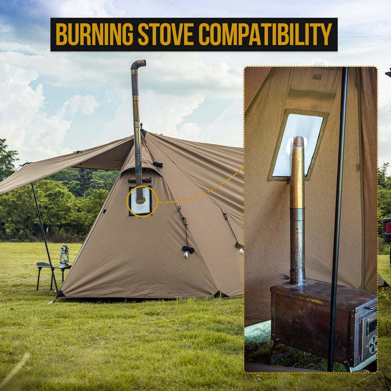 OneTigris Roc Shield Bushcraft 2-3 person Tent TC Version - Ranger Green-Goritta Works Sdn. Bhd. 202501017603 (1619017-X)