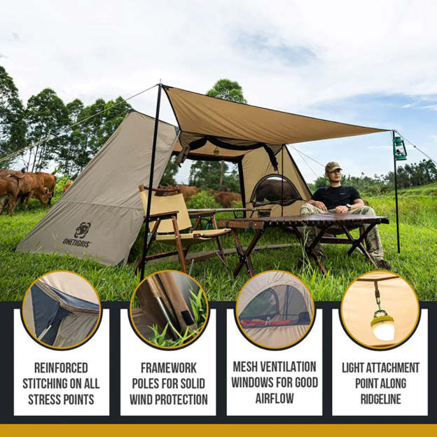 OneTigris Solo Homestead Camping 2 person tent-Goritta Works Sdn. Bhd. 202501017603 (1619017-X)