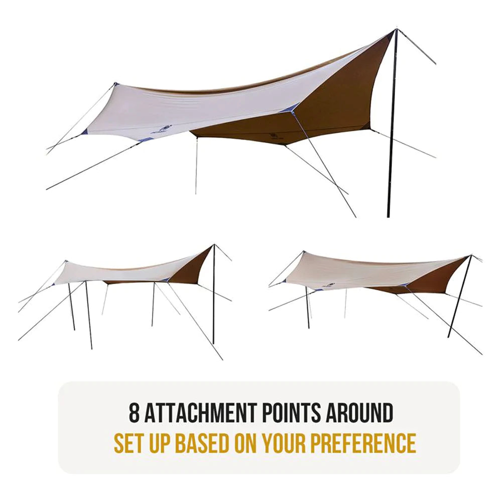 OneTigris Bulwark Rain Fly Camping 6-10 person Tarp - T/C Version-Goritta Works Sdn. Bhd. 202501017603 (1619017-X)