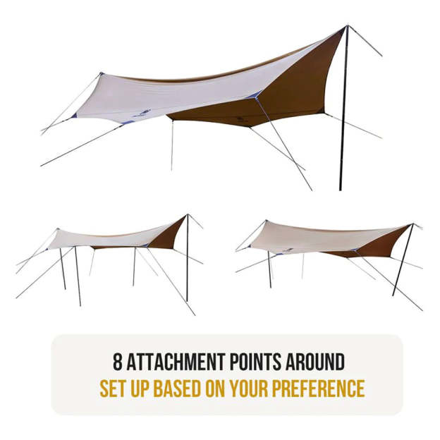 OneTigris Bulwark Rain Fly Camping 6-10 person Tarp - T/C Version-Goritta Works Sdn. Bhd. 202501017603 (1619017-X)