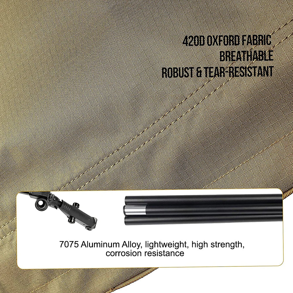OneTigris Outdoor Foldable Camp Bed - Coyote Brown-Goritta Works Sdn. Bhd. 202501017603 (1619017-X)
