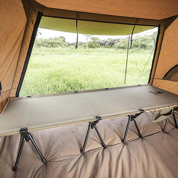 OneTigris Outdoor Foldable Camp Bed - Black-Goritta Works Sdn. Bhd. 202501017603 (1619017-X)