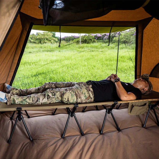 OneTigris Outdoor Foldable Camp Bed - Coyote Brown-Goritta Works Sdn. Bhd. 202501017603 (1619017-X)