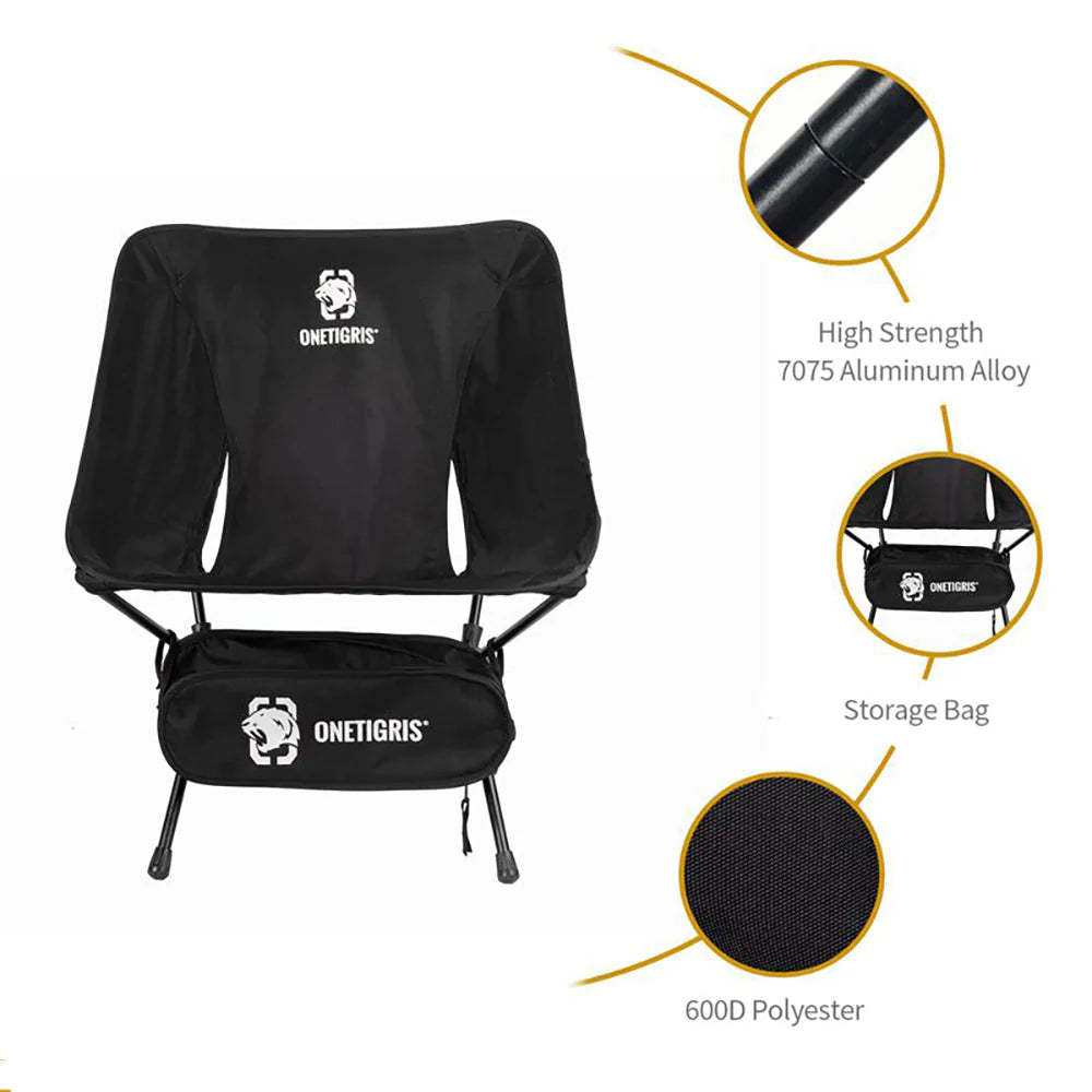 OneTigris Portable Camping Chair - Coyote Brown-Goritta Works Sdn. Bhd. 202501017603 (1619017-X)