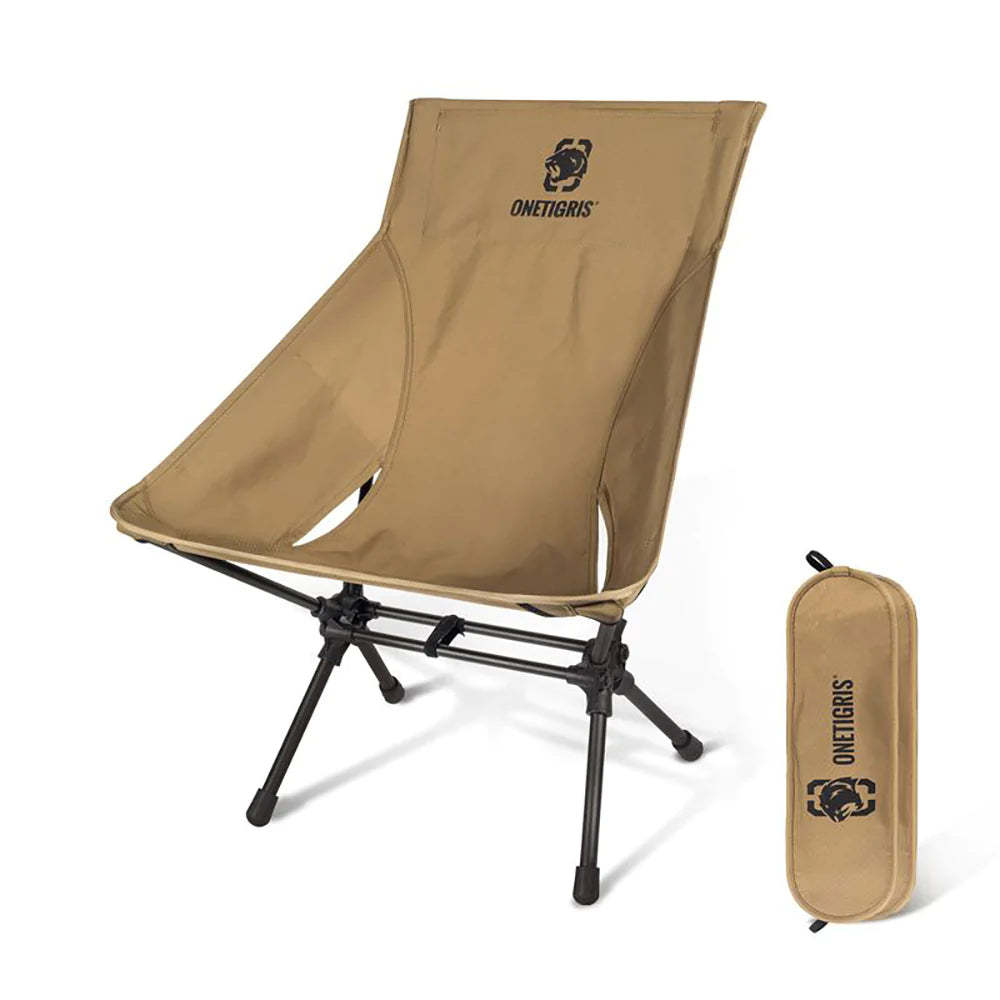 OneTigris Portable Camping Chair Large - Coyote Brown-Goritta Works Sdn. Bhd. 202501017603 (1619017-X)