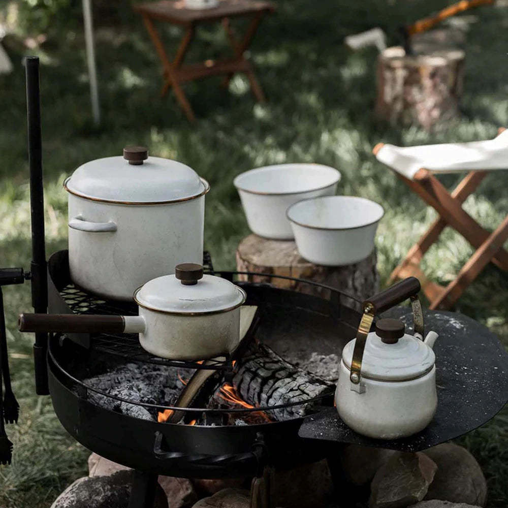Barebones Enamel Saucepan - Eggshell-Goritta Works Sdn. Bhd. 202501017603 (1619017-X)