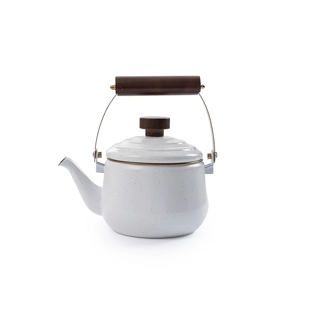 Barebones Enamel Teapot Eggshell