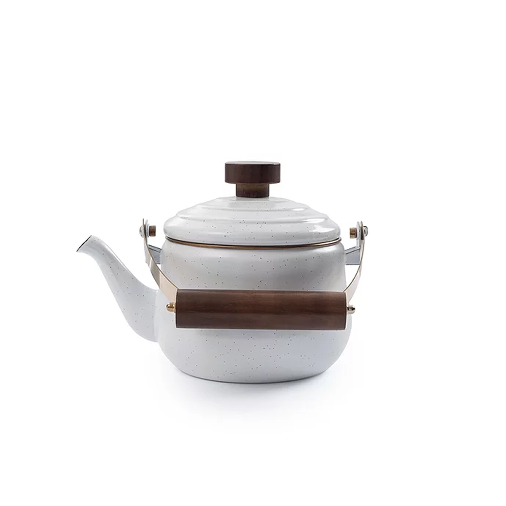 Barebones Enamel Teapot - Eggshell-Goritta Works Sdn. Bhd. 202501017603 (1619017-X)