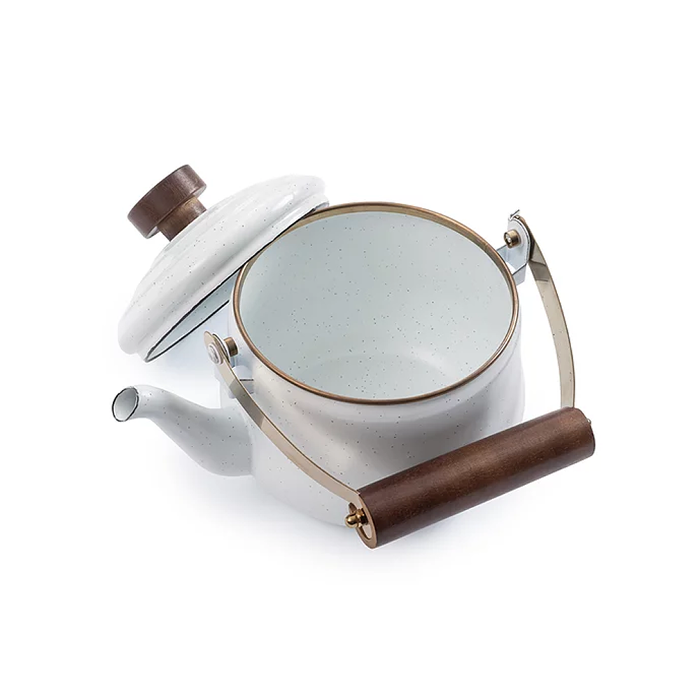 Barebones Enamel Teapot - Eggshell-Goritta Works Sdn. Bhd. 202501017603 (1619017-X)
