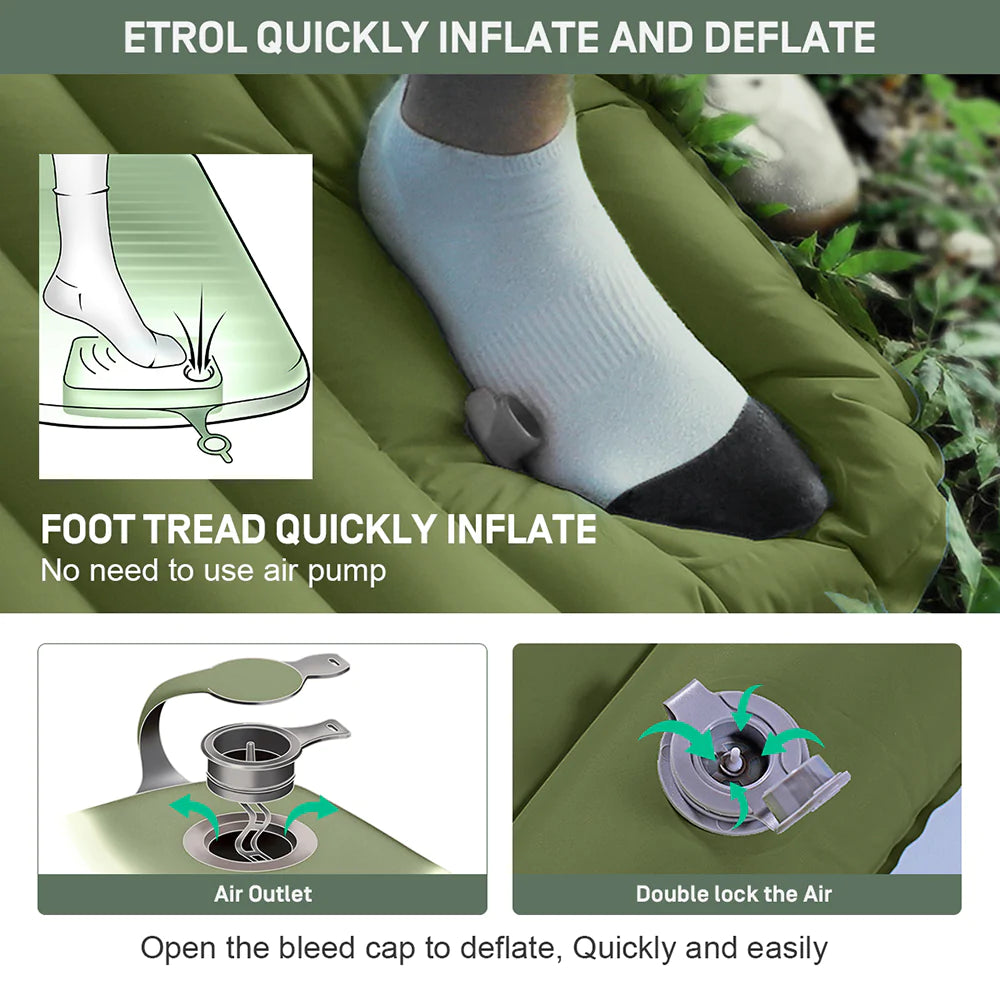 Etrol Fugu Air Sleeping Pad - Blue-Goritta Works Sdn. Bhd. 202501017603 (1619017-X)
