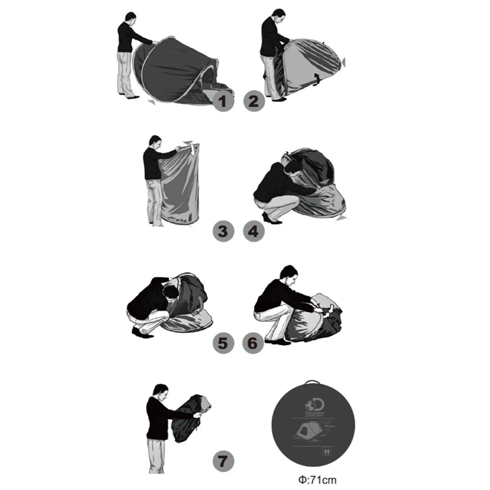 How to Asseemble - Discovery Adventures Automatic Pop Up Tent