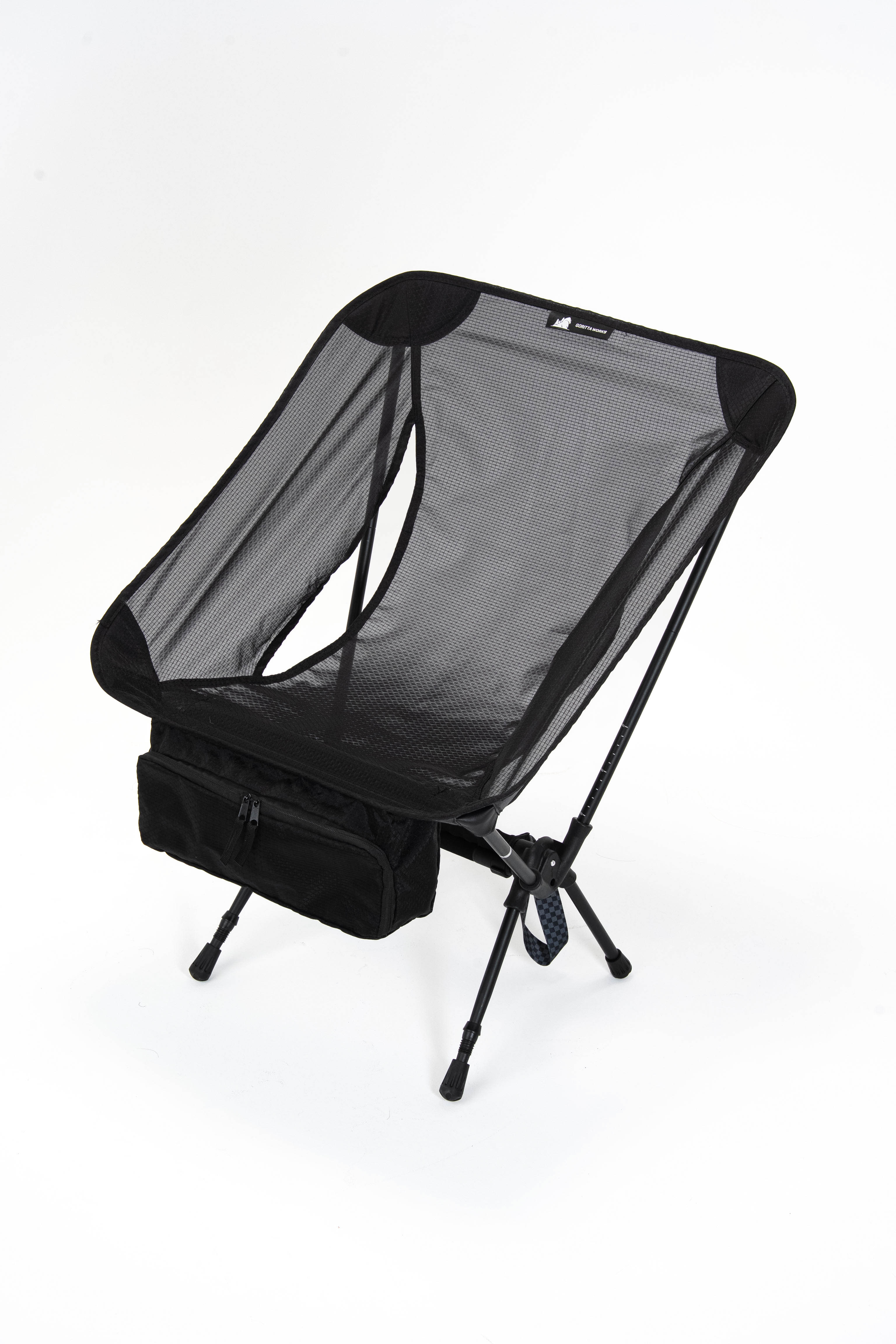 Goritta Works 2-in-1 Lightweight Chair with Trekking Poles - Black