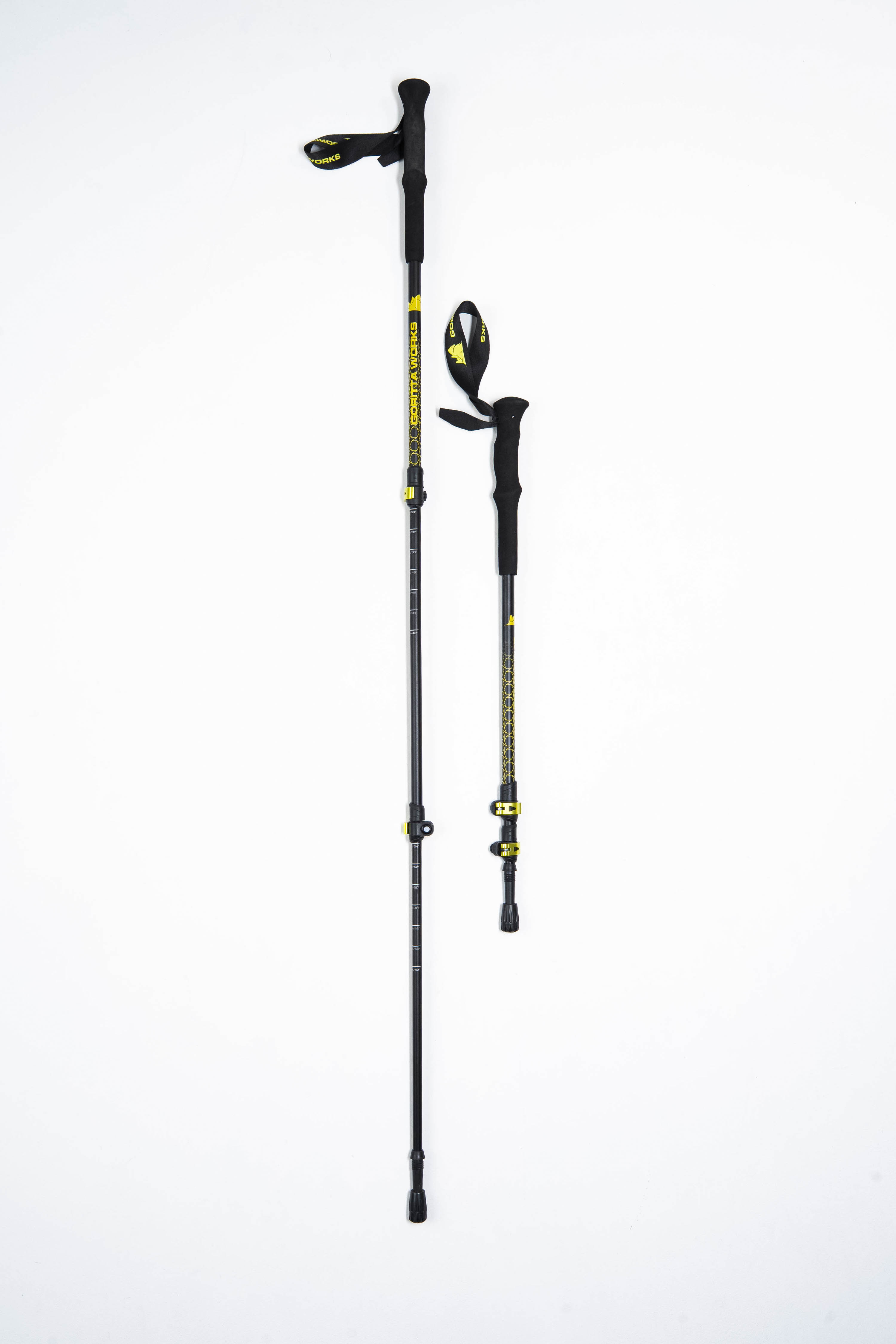  Goritta Works 3-Section Telescopic External-Lock Aluminium Trekking Pole - 2pc