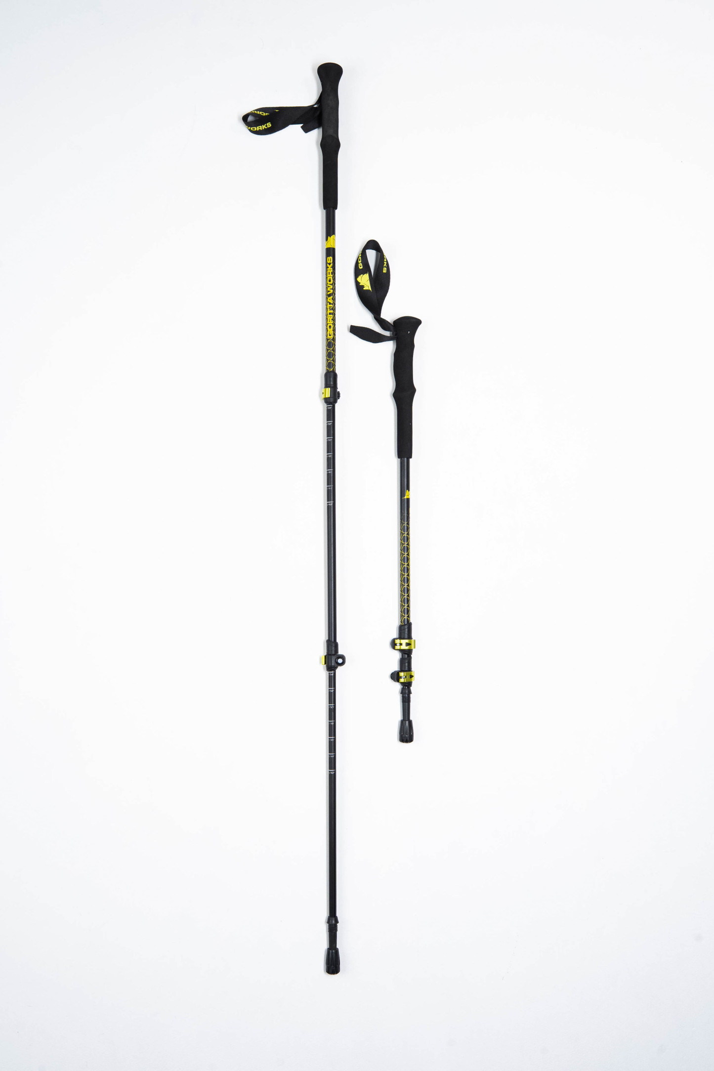  Goritta Works 3-Section Telescopic External-Lock Aluminium Trekking Pole - 2pc