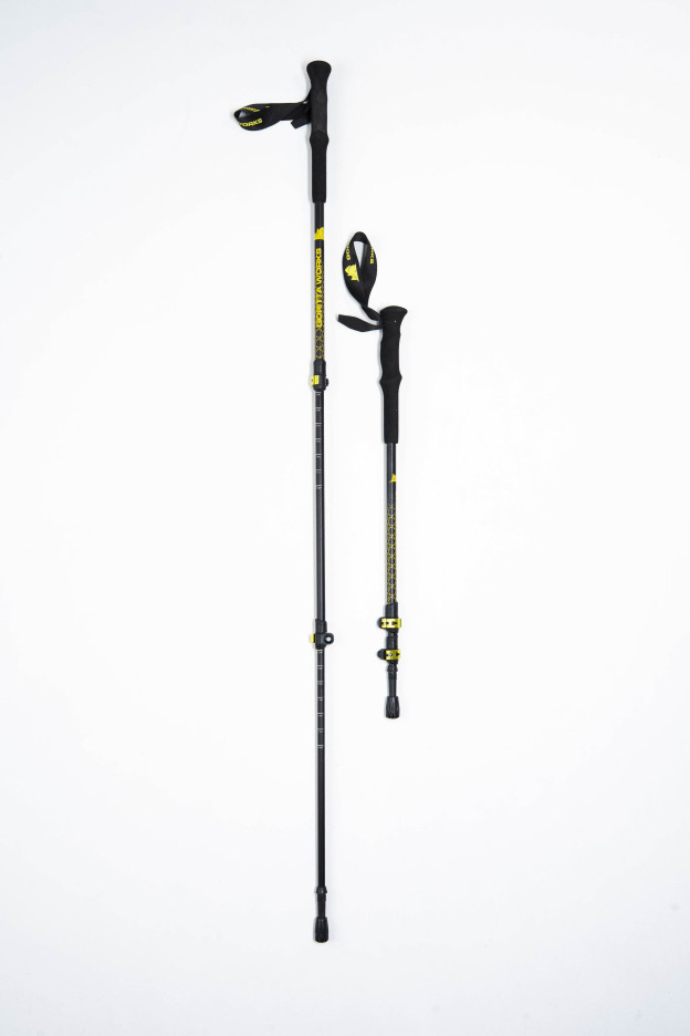  Goritta Works 3-Section Telescopic External-Lock Aluminium Trekking Pole - 2pc