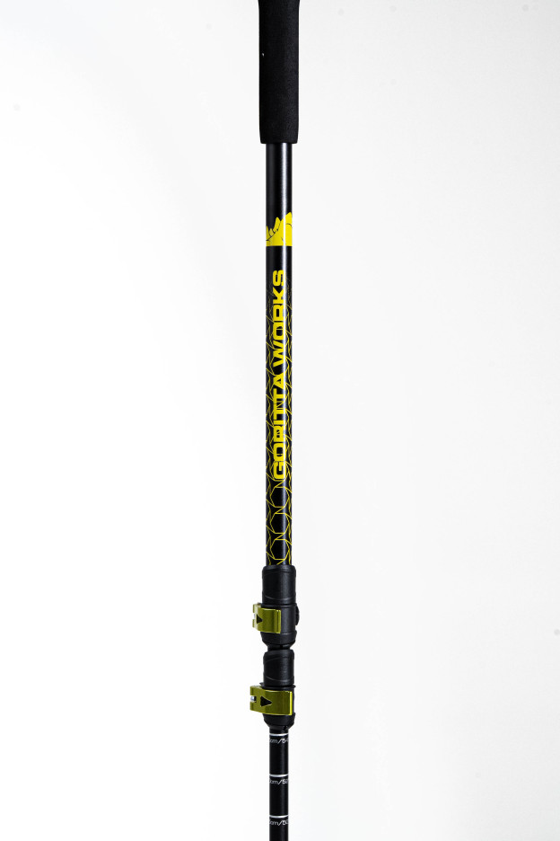 Goritta Works 3-Section Telescopic External-Lock Aluminium Trekking Pole - 2pc