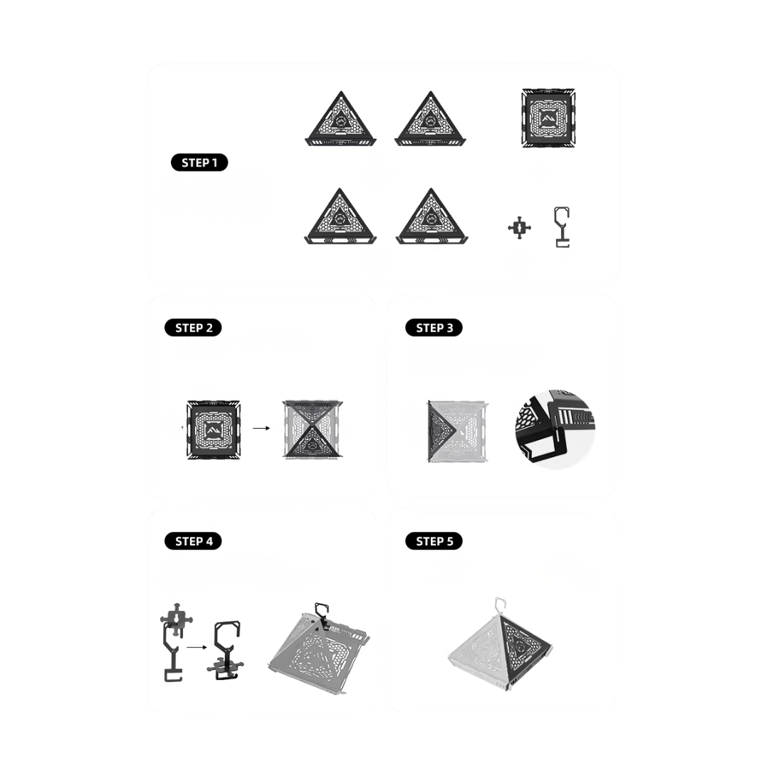 ShineTrip 05 Series Pyramid-Shaped Lampshade in Anti-Mosquito - Black