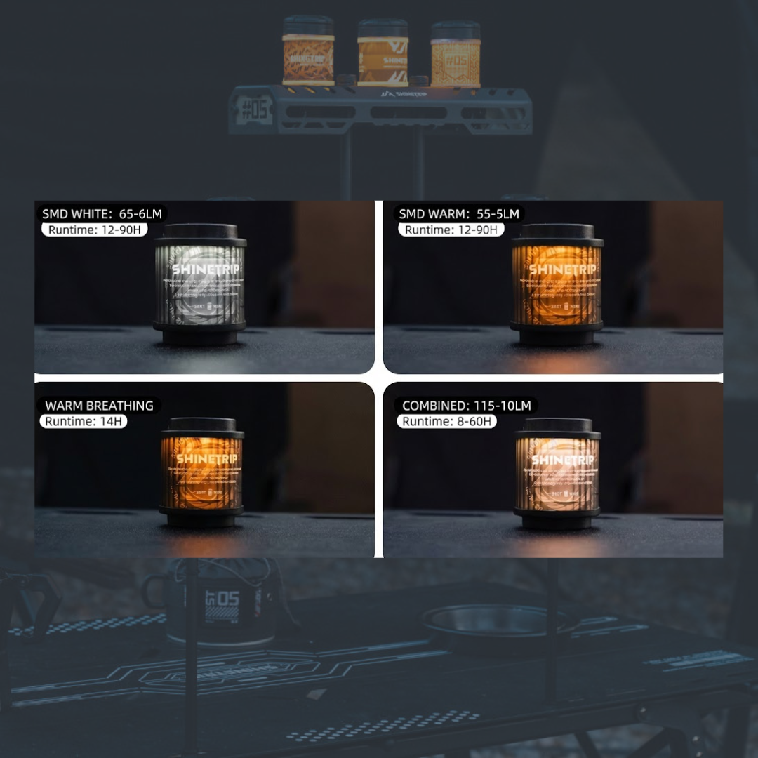 Shine Trip ST-05 Series Rotating 19 Glimmer Light - Black