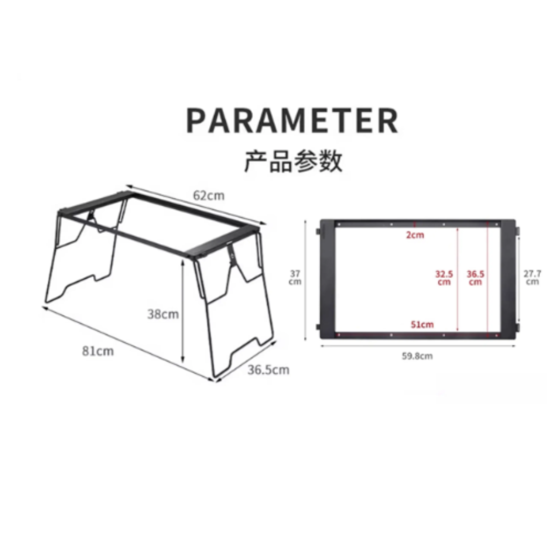 Campingmoon CK-3650-T38 Iron IGT Bridge Frame - 2 unit