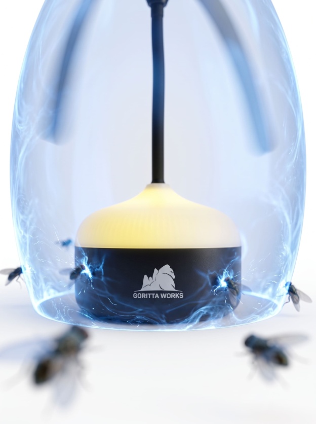 Goritta Works Bugs Fly Repellent Fan with Light