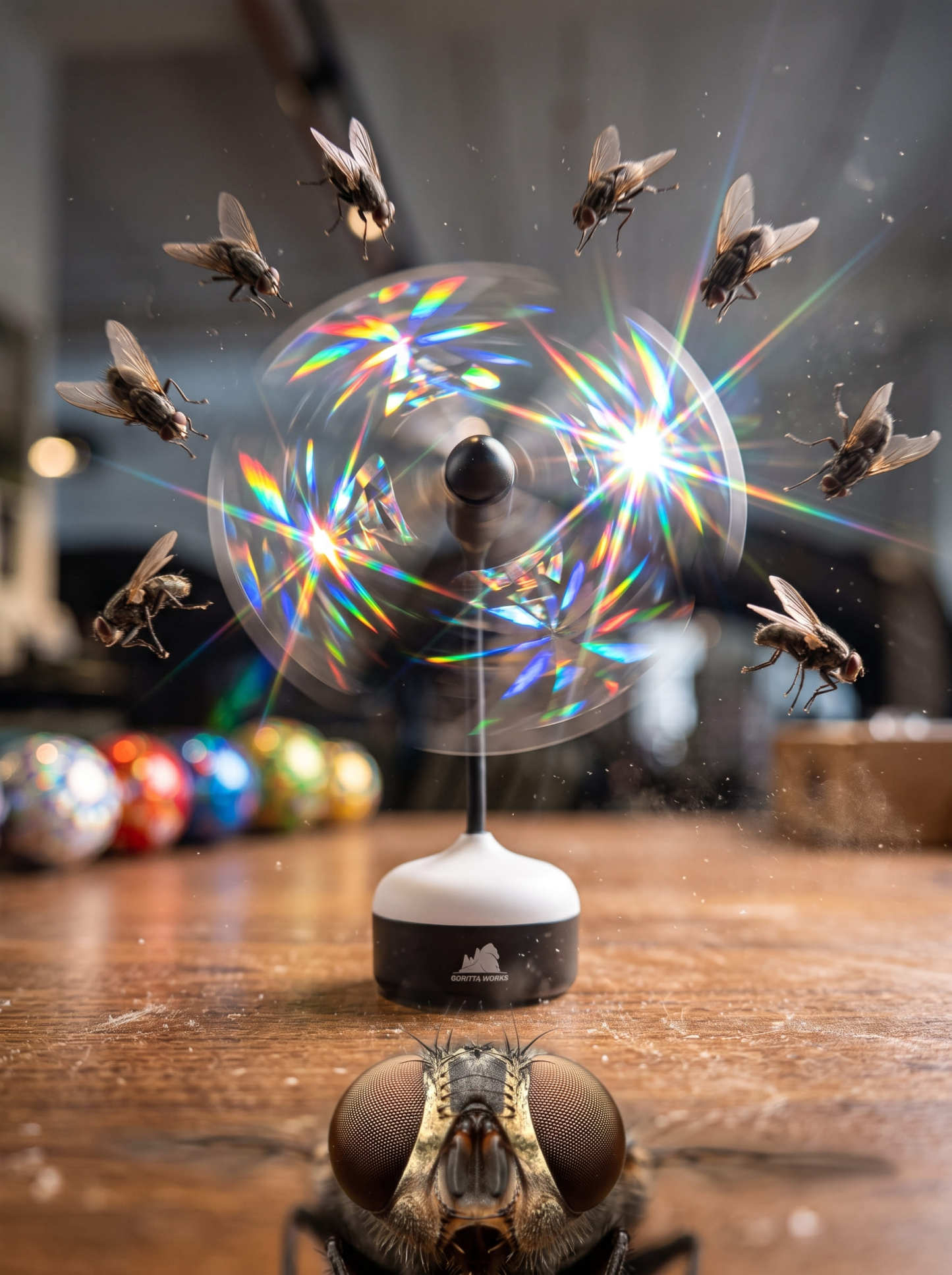 Goritta Works Bugs Fly Repellent Fan with Light