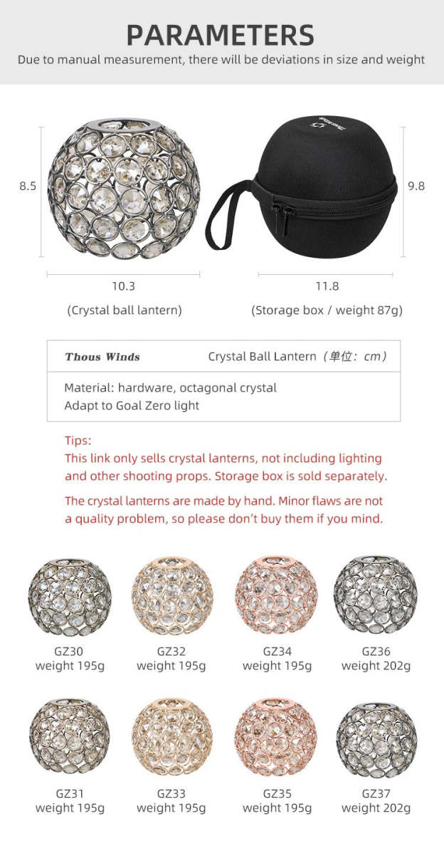 Thous Winds Goal Zero Light Crystal Ball GZ30 - Transparent-Goritta Works Sdn. Bhd. 202501017603 (1619017-X)